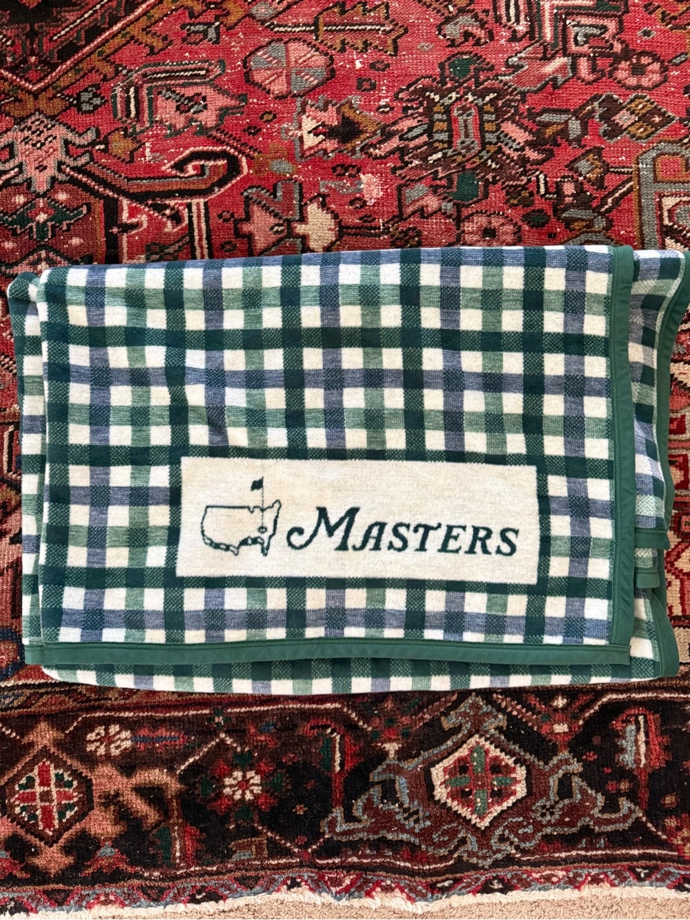 Masters Plaid blanket 2026 - Green & Blue